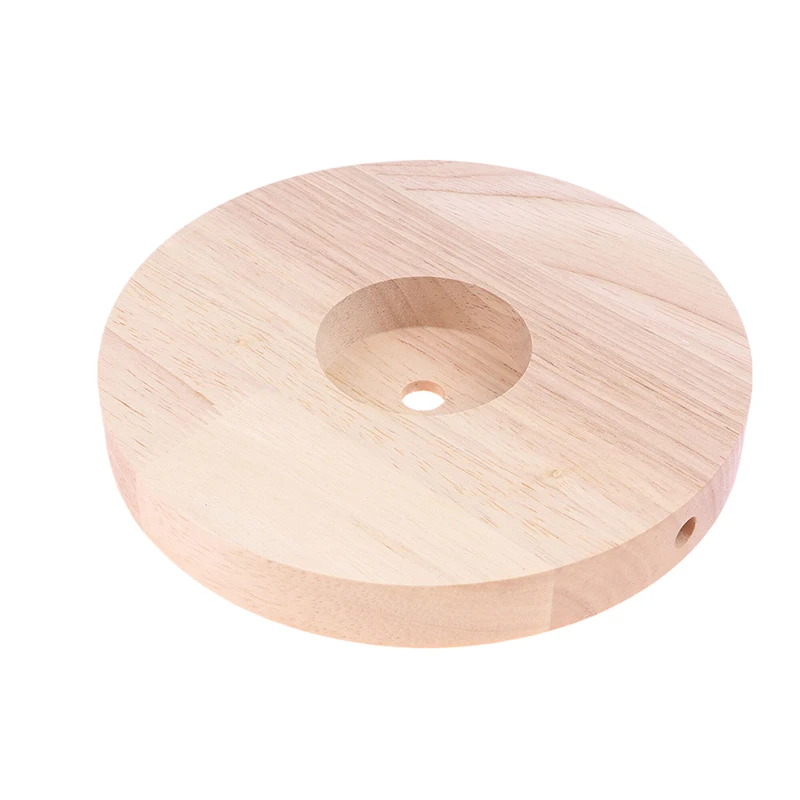 【NN71】10CM 12CM 15CM Wood Table Lamp Base Round Solid Wood Display Lamp Base Light Parts Stand For DIY Table Lamp Bases