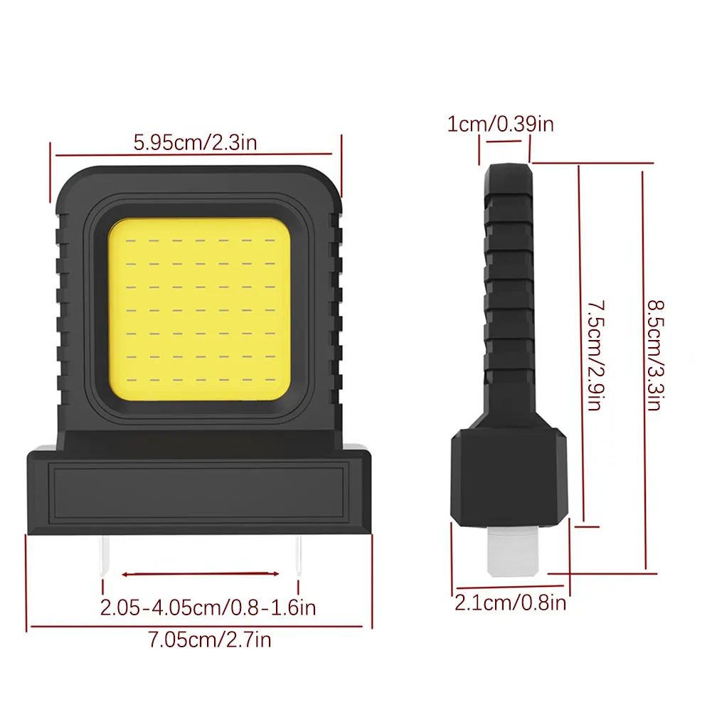 Cordless LED Work Light,21V Battery Powered Work Light Outdoor,Long Lasting Emergency Light,Flashlight,For Camping