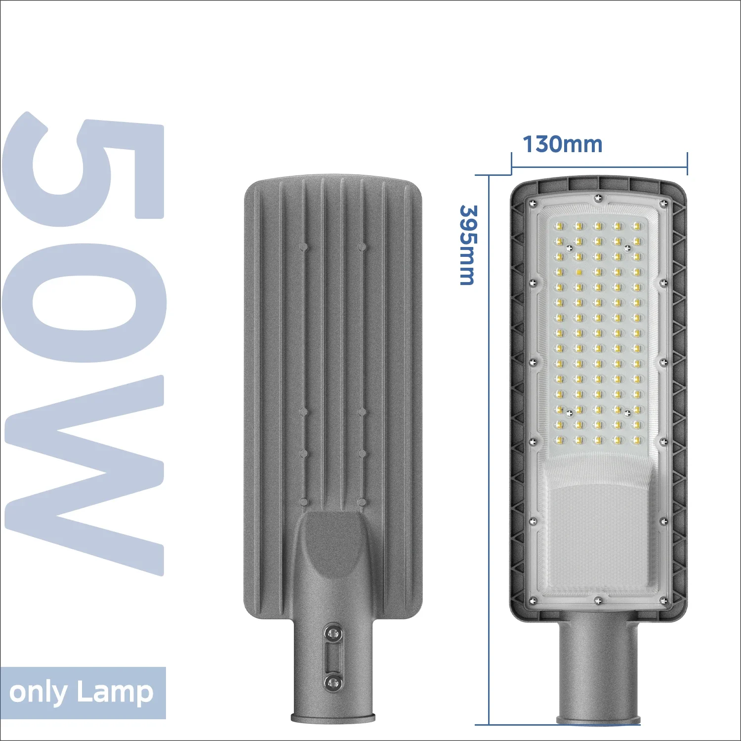 Swiatla LED Street Light AC85-265V, IP67 Waterproof Hardwired Commercial Security Floodlight, 50W 100W 150W 200W Super Bright 6500K Daylight Roadway Lamp for Parking Lot, Garden, Yard, Pole & Wall Mount