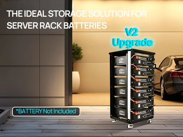 ECO-WORTHY RACK6 V2, 6-Layer Server Rack with 600A Busbar, Compatible with All ECO-WORTHY Rack Battery Versions