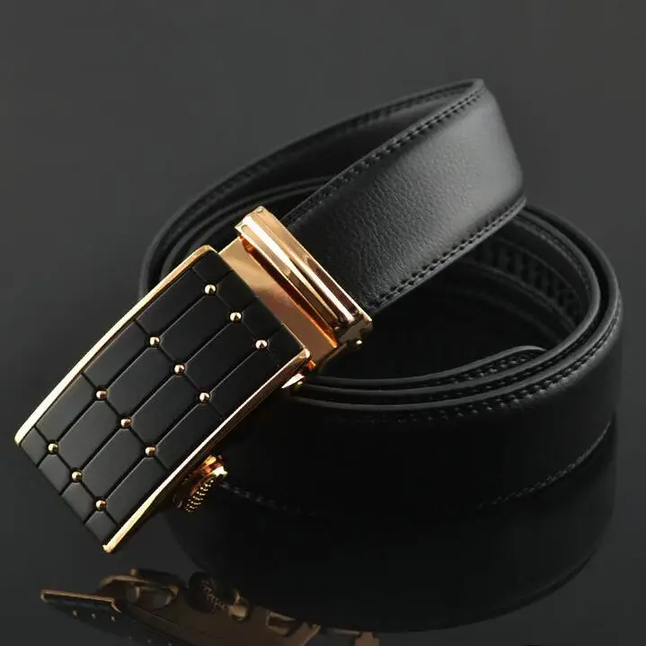 Genuine Leather Automatic Men's Belts Luxury Business Strap Belts for Men Designer Belts Male High Quality Fashion Waistband