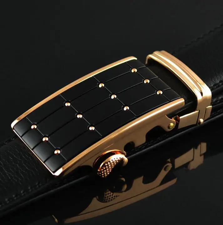Genuine Leather Automatic Men's Belts Luxury Business Strap Belts for Men Designer Belts Male High Quality Fashion Waistband
