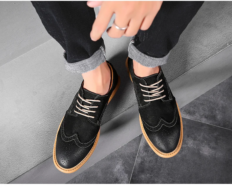 2022 New High Quality Men's shoes 100% Genuine Leather Casual Shoes Waterproof Work Shoes Cow Leather Loafers Plus Size 38-48