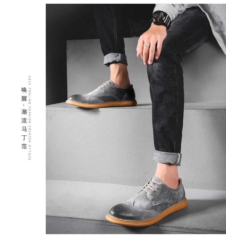 2022 New High Quality Men's shoes 100% Genuine Leather Casual Shoes Waterproof Work Shoes Cow Leather Loafers Plus Size 38-48