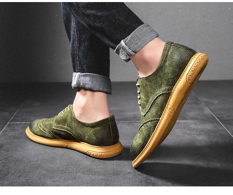 2022 New High Quality Men's shoes 100% Genuine Leather Casual Shoes Waterproof Work Shoes Cow Leather Loafers Plus Size 38-48