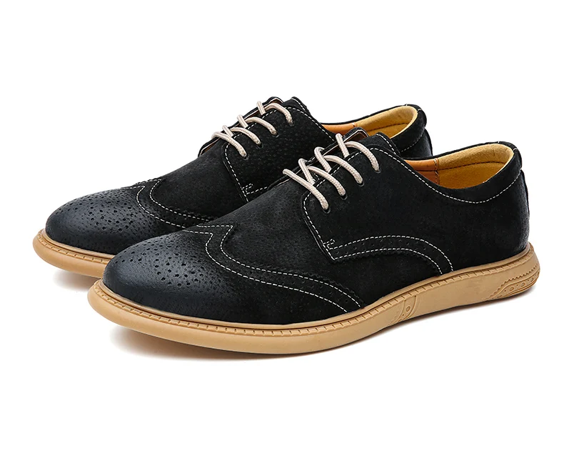 2022 New High Quality Men's shoes 100% Genuine Leather Casual Shoes Waterproof Work Shoes Cow Leather Loafers Plus Size 38-48