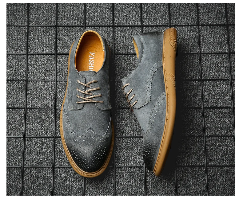 2022 New High Quality Men's shoes 100% Genuine Leather Casual Shoes Waterproof Work Shoes Cow Leather Loafers Plus Size 38-48
