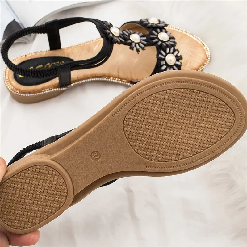 BEYARNE Bohemian Wedge Sandals Women Vintage Women Sandals Anti-Slip Roman Shoes Women Casual Sandals Platform Gladiator Shoes