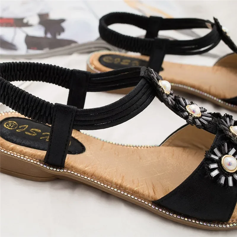 BEYARNE Bohemian Wedge Sandals Women Vintage Women Sandals Anti-Slip Roman Shoes Women Casual Sandals Platform Gladiator Shoes