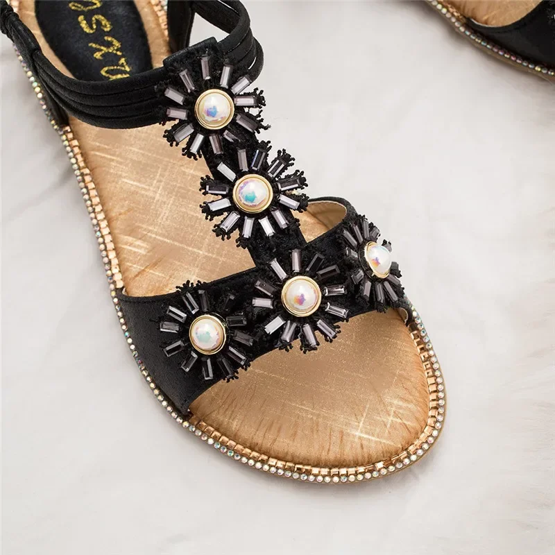 BEYARNE Bohemian Wedge Sandals Women Vintage Women Sandals Anti-Slip Roman Shoes Women Casual Sandals Platform Gladiator Shoes