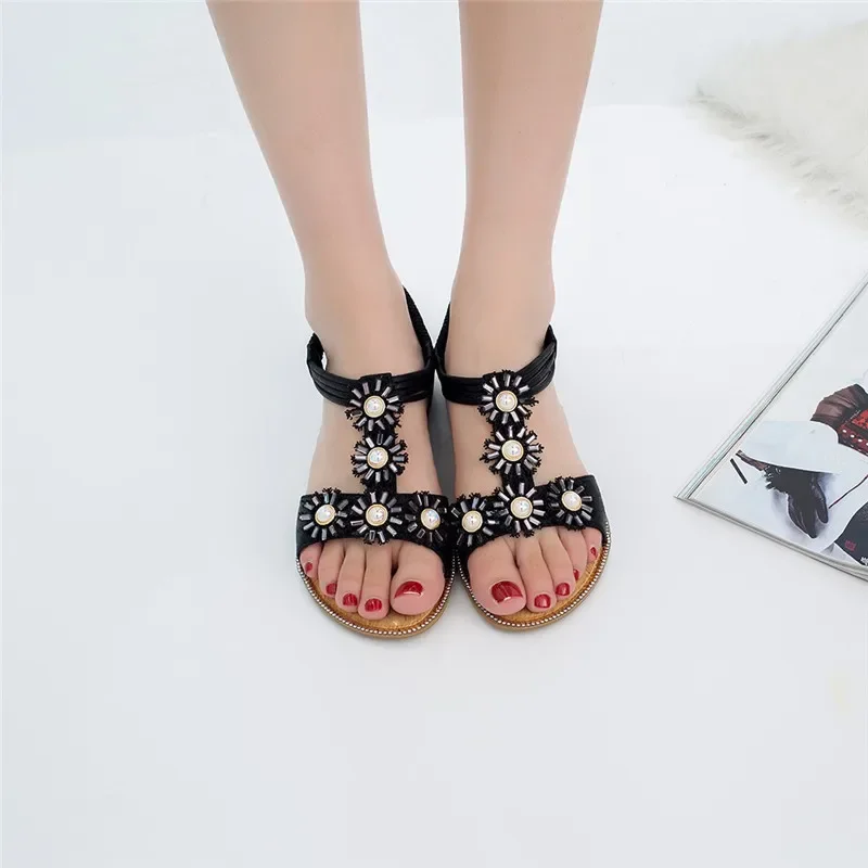 BEYARNE Bohemian Wedge Sandals Women Vintage Women Sandals Anti-Slip Roman Shoes Women Casual Sandals Platform Gladiator Shoes