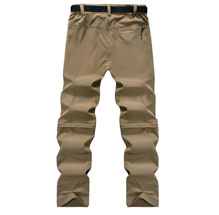 TRVLWEGO Mens Hiking Convertible Pants Waterproof Lightweight Quick Dry Zip Off Fishing Travel Safari Outdoor Cargo Work Trouser