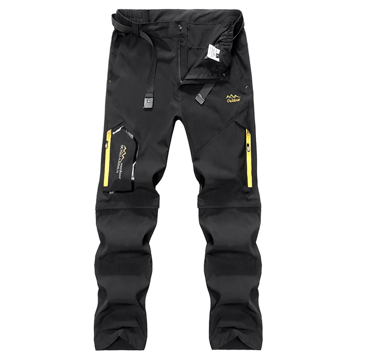 TRVLWEGO Mens Hiking Convertible Pants Waterproof Lightweight Quick Dry Zip Off Fishing Travel Safari Outdoor Cargo Work Trouser