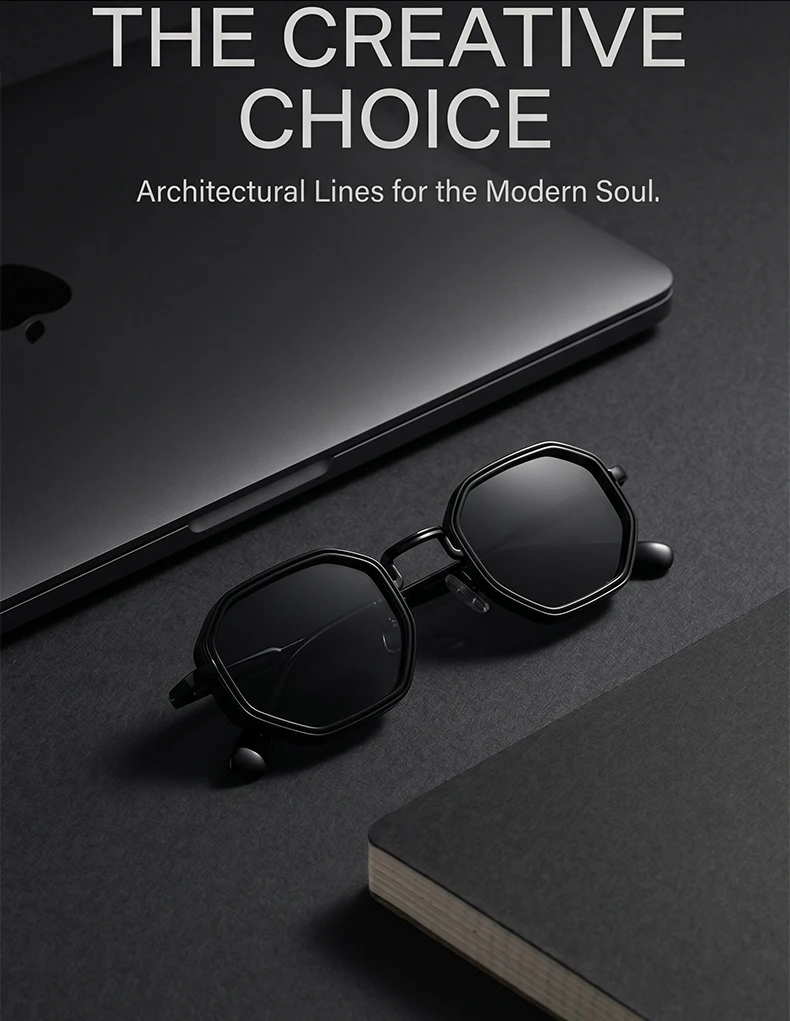 Steampunk Vintage Polygon Sunglasses Men 2026 Luxury Designer Geometric Metal Frame Retro Sun Glasses Gradient Trendy Eyewear