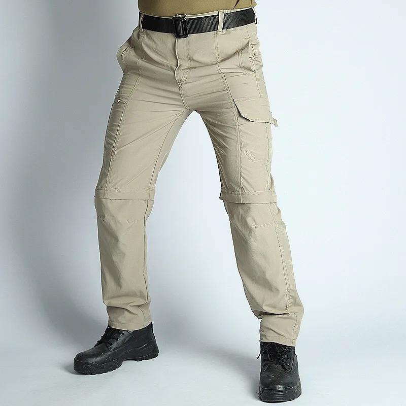 Men's Hiking Pants Convertible Zip Off Lightweight Waterproof Quick Dry Outdoor Fishing Travel Safari Camping Detachable Trouser
