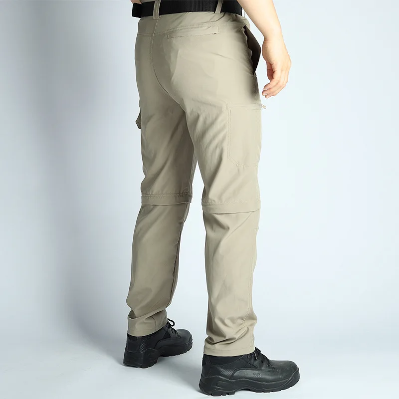 Men's Hiking Pants Convertible Zip Off Lightweight Waterproof Quick Dry Outdoor Fishing Travel Safari Camping Detachable Trouser