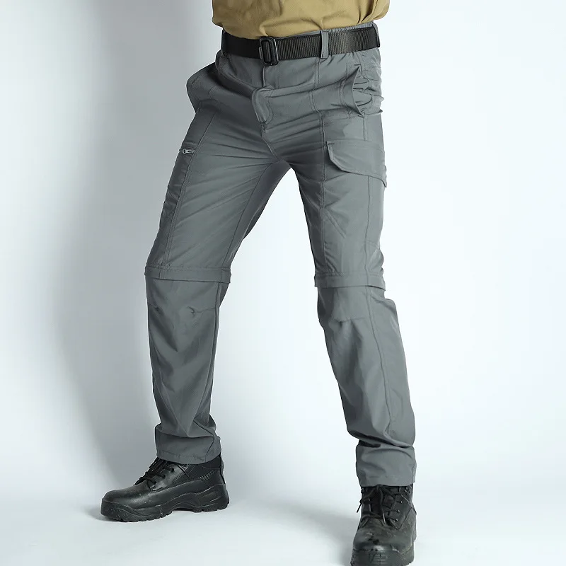 Men's Hiking Pants Convertible Zip Off Lightweight Waterproof Quick Dry Outdoor Fishing Travel Safari Camping Detachable Trouser