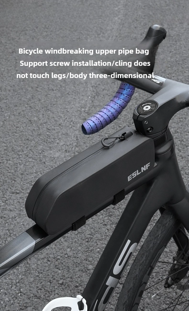 Bike Tube Bag Mountain Road Bike Large Capacity Hard Shell Waterproof Front Handlebar Pack Bike Riding Equipment