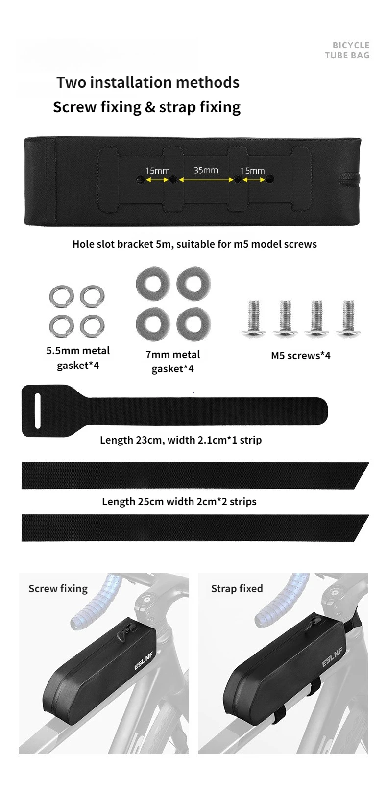 Bike Tube Bag Mountain Road Bike Large Capacity Hard Shell Waterproof Front Handlebar Pack Bike Riding Equipment