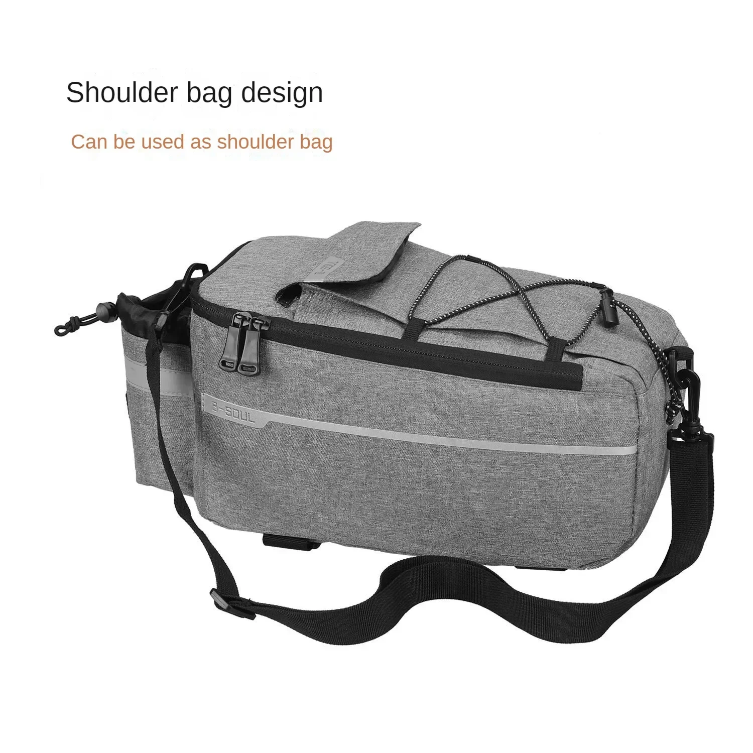 7L Bicycle Carrier Bag Bike Rear Basket Waterproof Pannier Trunk Bags Back Rack Rear Seat Bag Cycling Luggage Shoulder Handbag