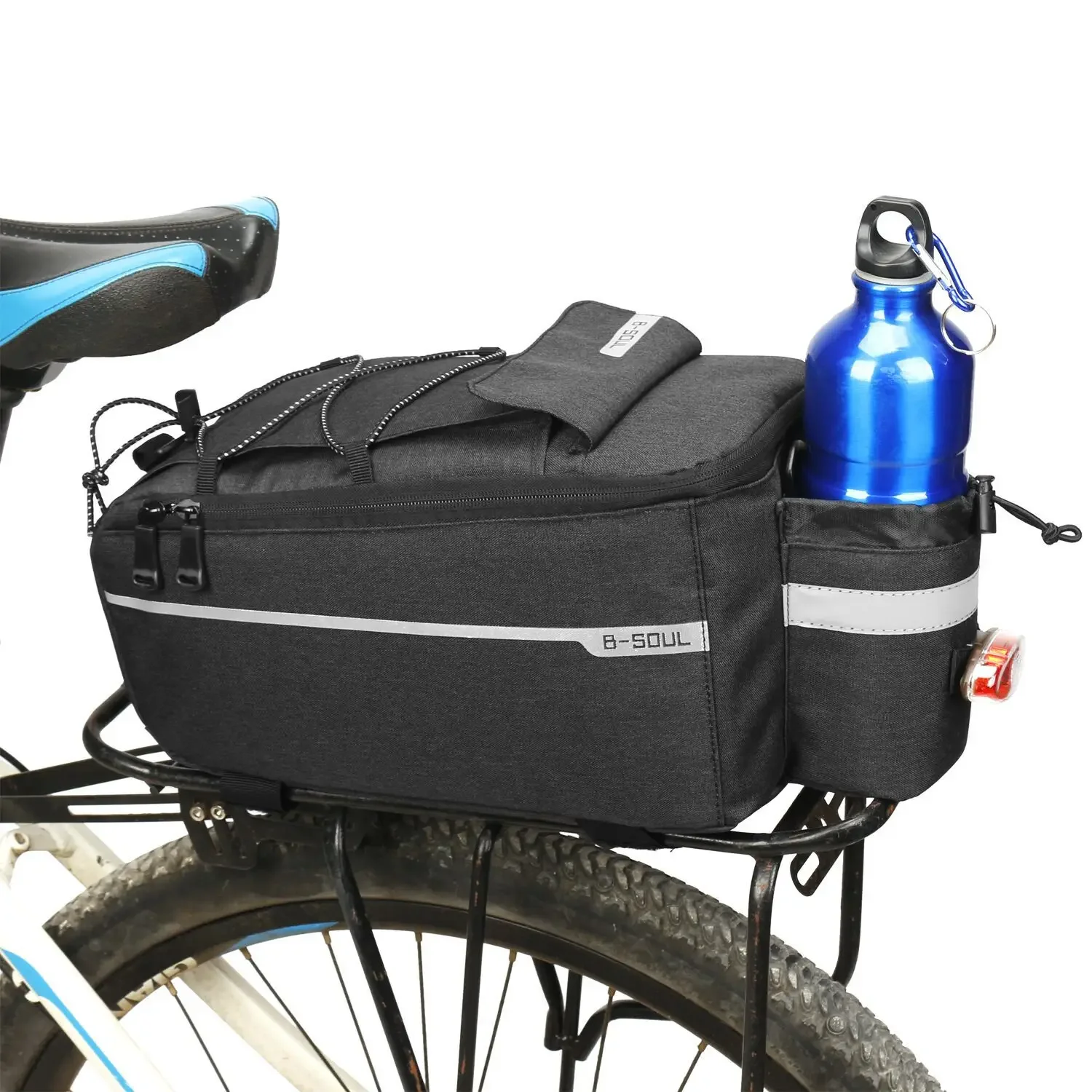 7L Bicycle Carrier Bag Bike Rear Basket Waterproof Pannier Trunk Bags Back Rack Rear Seat Bag Cycling Luggage Shoulder Handbag