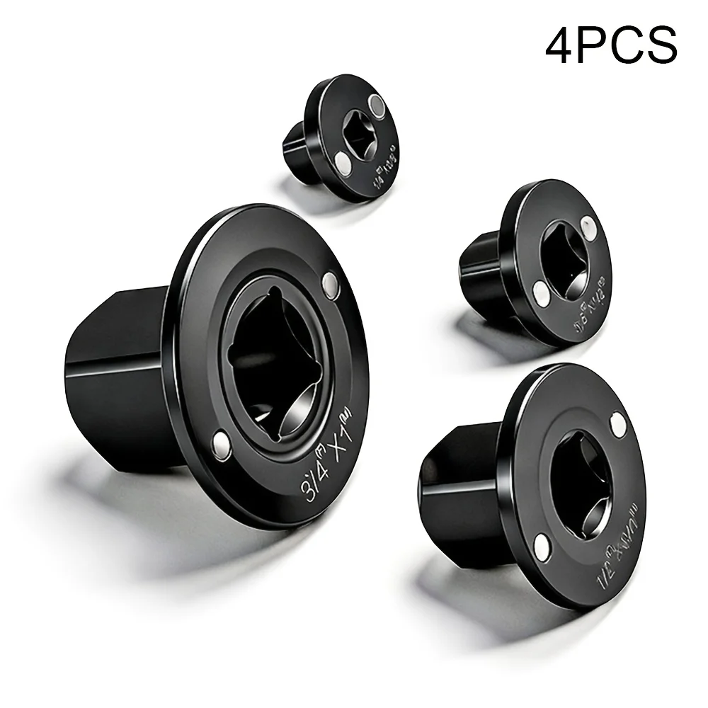 4Pc Low Profile Impact Adapter Set, Slim Socket Reducer Kit for Tight Clearance Auto Repair (1/4", 3/8", 1/2", 3/4")