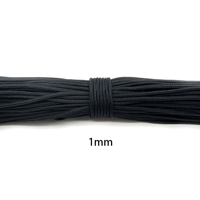 Paracord 1mm/2mm/3mm/4mm/5mm Diameter Parachute Rope Climbing Camping Survival Gear Parachute Rope Bracelet DIY Jewelry Findings