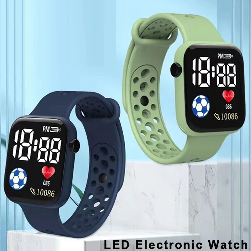 Creative Calculator Watch Cartoon LED Digital Kids Watch Fashion Sports Electronic Watch for Boys Girls Kids Student Gift Clock
