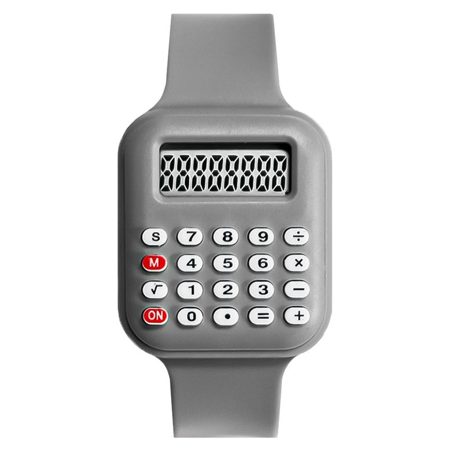 Creative Calculator Watch Cartoon LED Digital Kids Watch Fashion Sports Electronic Watch for Boys Girls Kids Student Gift Clock