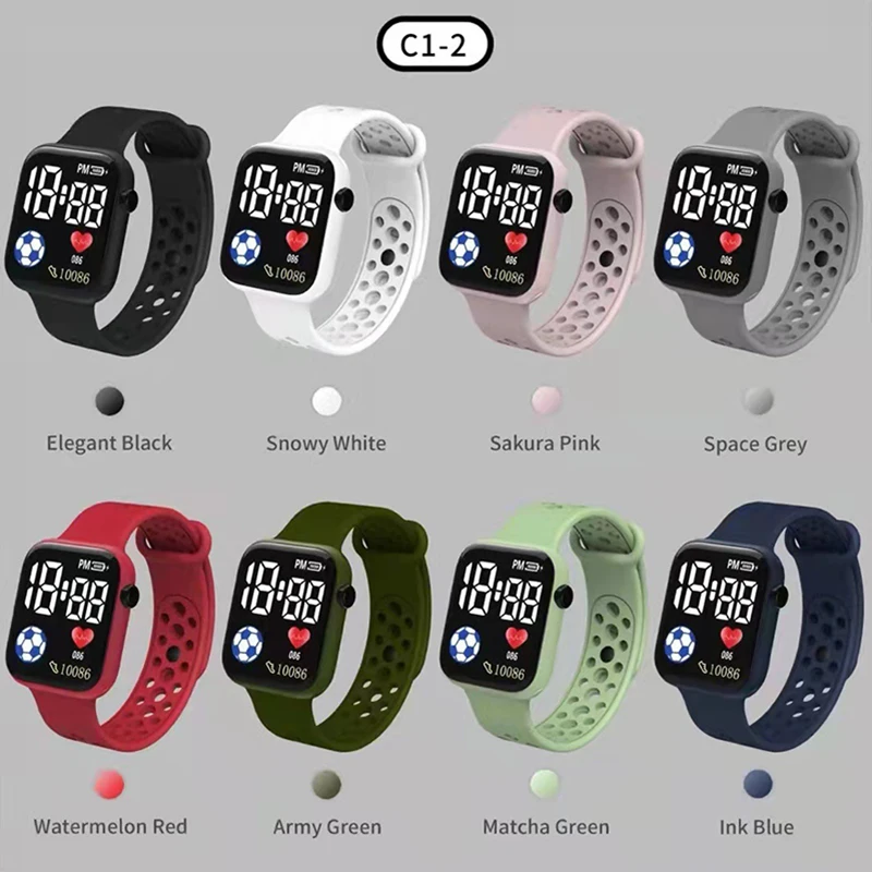 Creative Calculator Watch Cartoon LED Digital Kids Watch Fashion Sports Electronic Watch for Boys Girls Kids Student Gift Clock