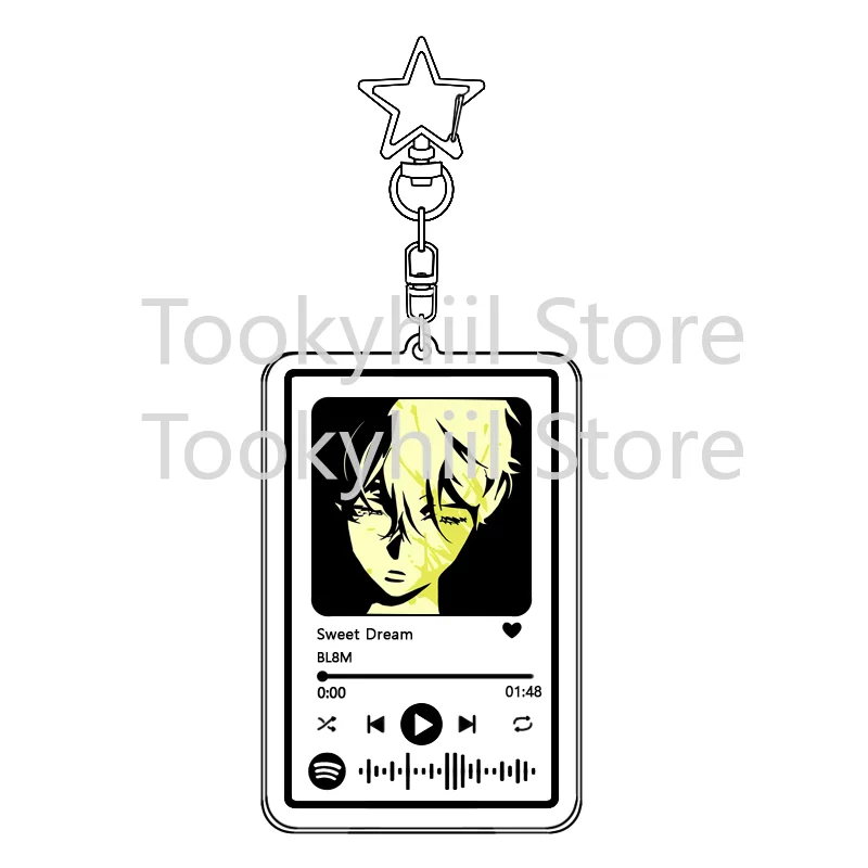 Popular 26 Songs Alien Stage Music Keychain Original Soundtrack LUKA Women Accessory Bag Pendant Playlist Code KeyIng Fans Gift