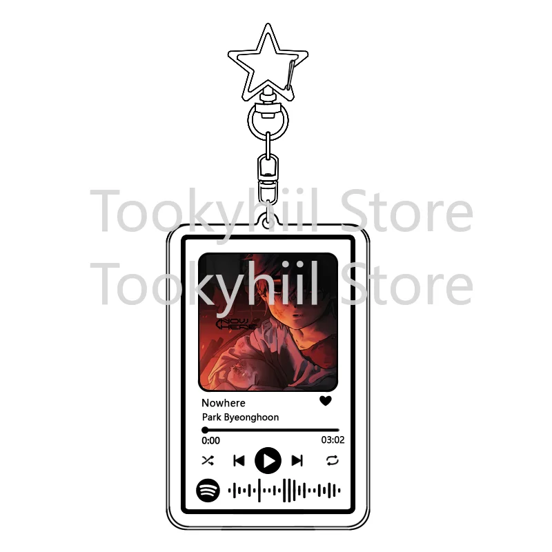 Popular 26 Songs Alien Stage Music Keychain Original Soundtrack LUKA Women Accessory Bag Pendant Playlist Code KeyIng Fans Gift