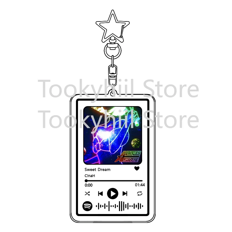 Popular 26 Songs Alien Stage Music Keychain Original Soundtrack LUKA Women Accessory Bag Pendant Playlist Code KeyIng Fans Gift