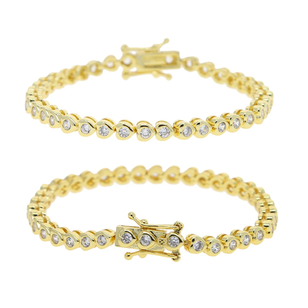 2025 New Fashion Gold Color Colorful Rainbow Bracelet 5A Cubic Zirconia CZ Enamel Geometric Tennis Chain Bangle Women Jewelry