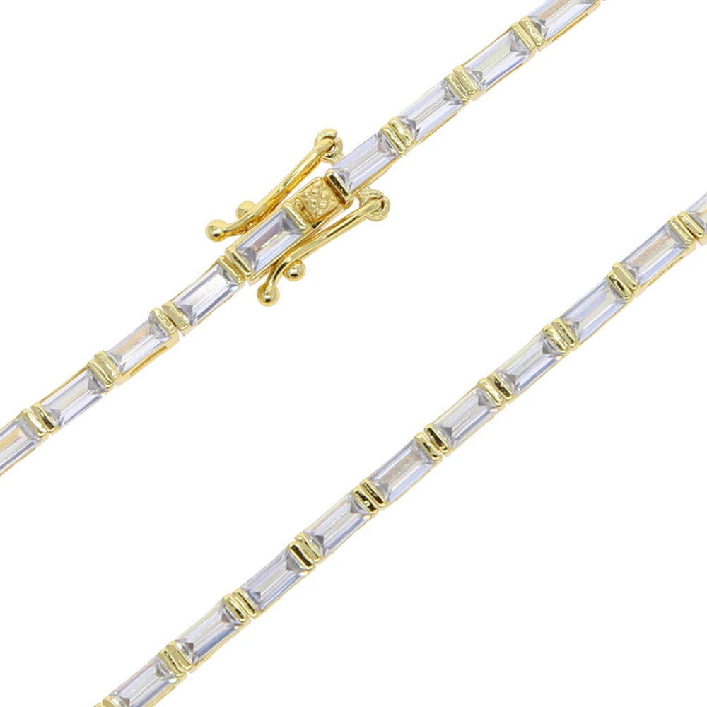 2025 New Fashion Gold Color Colorful Rainbow Bracelet 5A Cubic Zirconia CZ Enamel Geometric Tennis Chain Bangle Women Jewelry