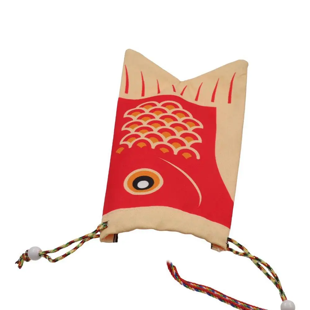 Koi Carp Blessing Bag Japanese Style Sachet Ethnic Style Jewelry Bags Coin Purse Hanfu Decor Brocade Lucky Pouch Small Item Bag