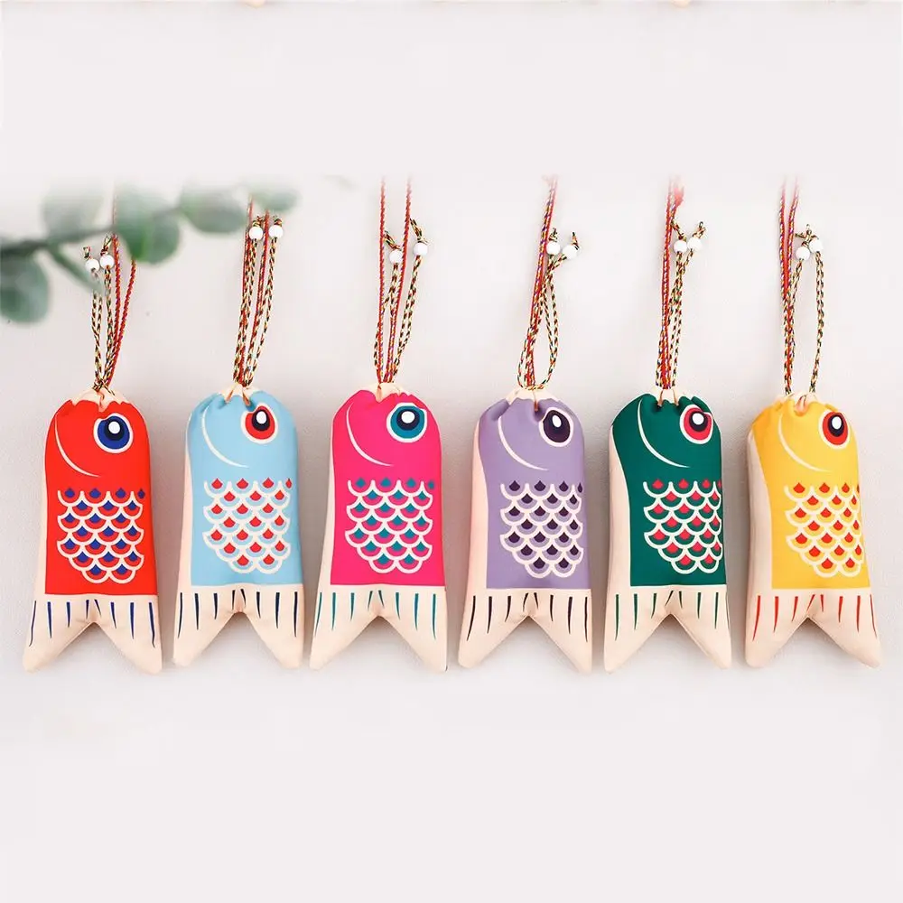 Koi Carp Blessing Bag Japanese Style Sachet Ethnic Style Jewelry Bags Coin Purse Hanfu Decor Brocade Lucky Pouch Small Item Bag