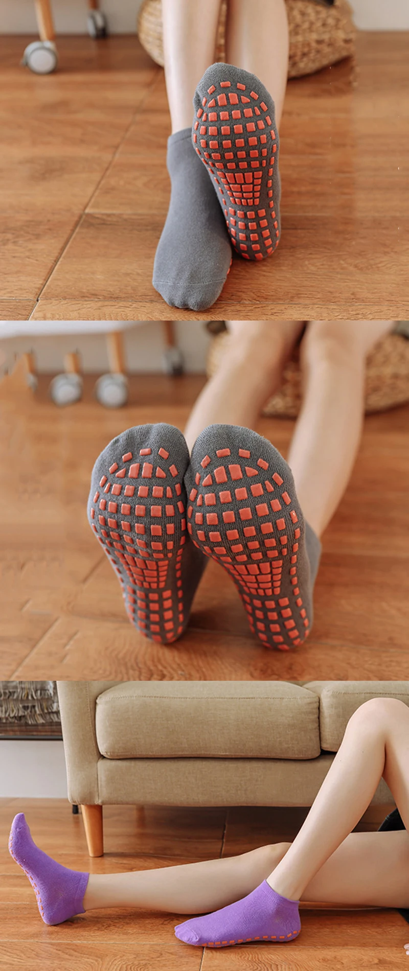 Kids Adults Anti-Slip Socks Parent-Child Trampoline Sock Cotton Socks Elasticity Sports Boys Girls Outside Children Socks