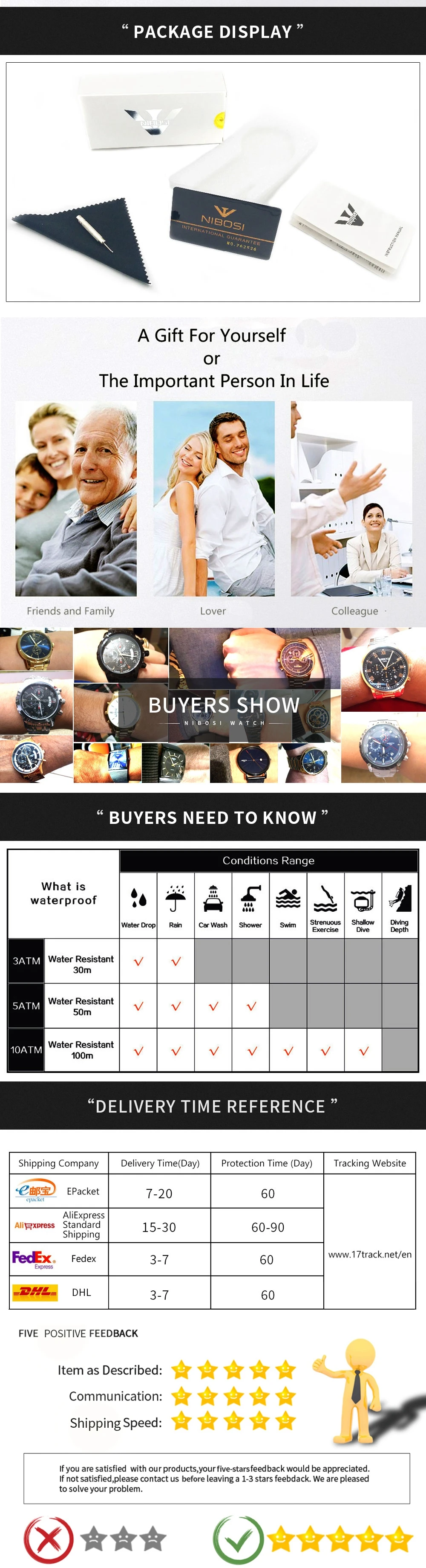 NIBOSI Luxury Mens Watches Date Week Display Luminous Waterproof Quartz Watch Simple Stainless Steel Male Relogio Masculino