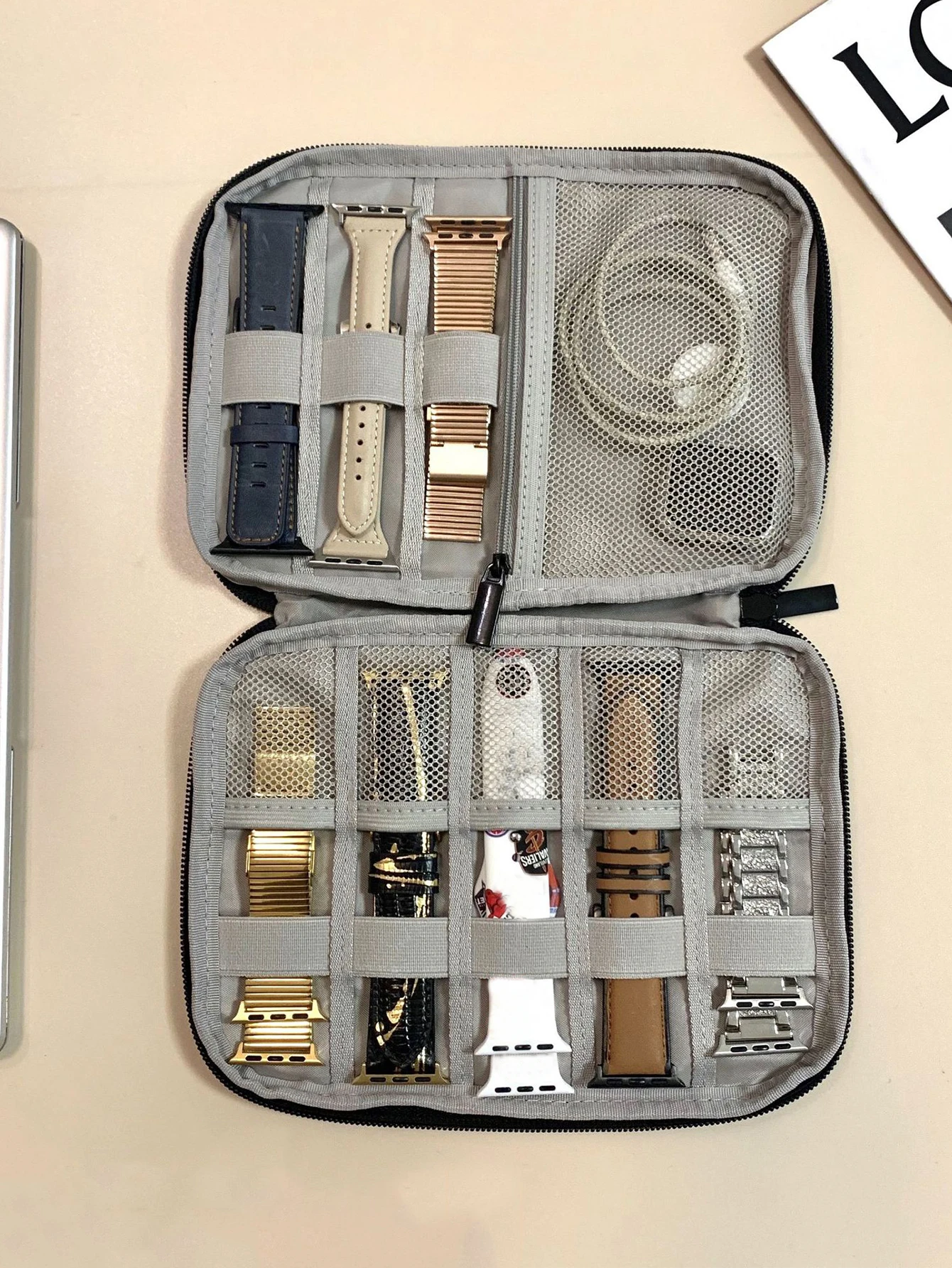Watchband Bag for Apple Watch Strap Box Case Travel Smart Watch Wriststrap Storage Bag Box Watches Organizer Band Holder