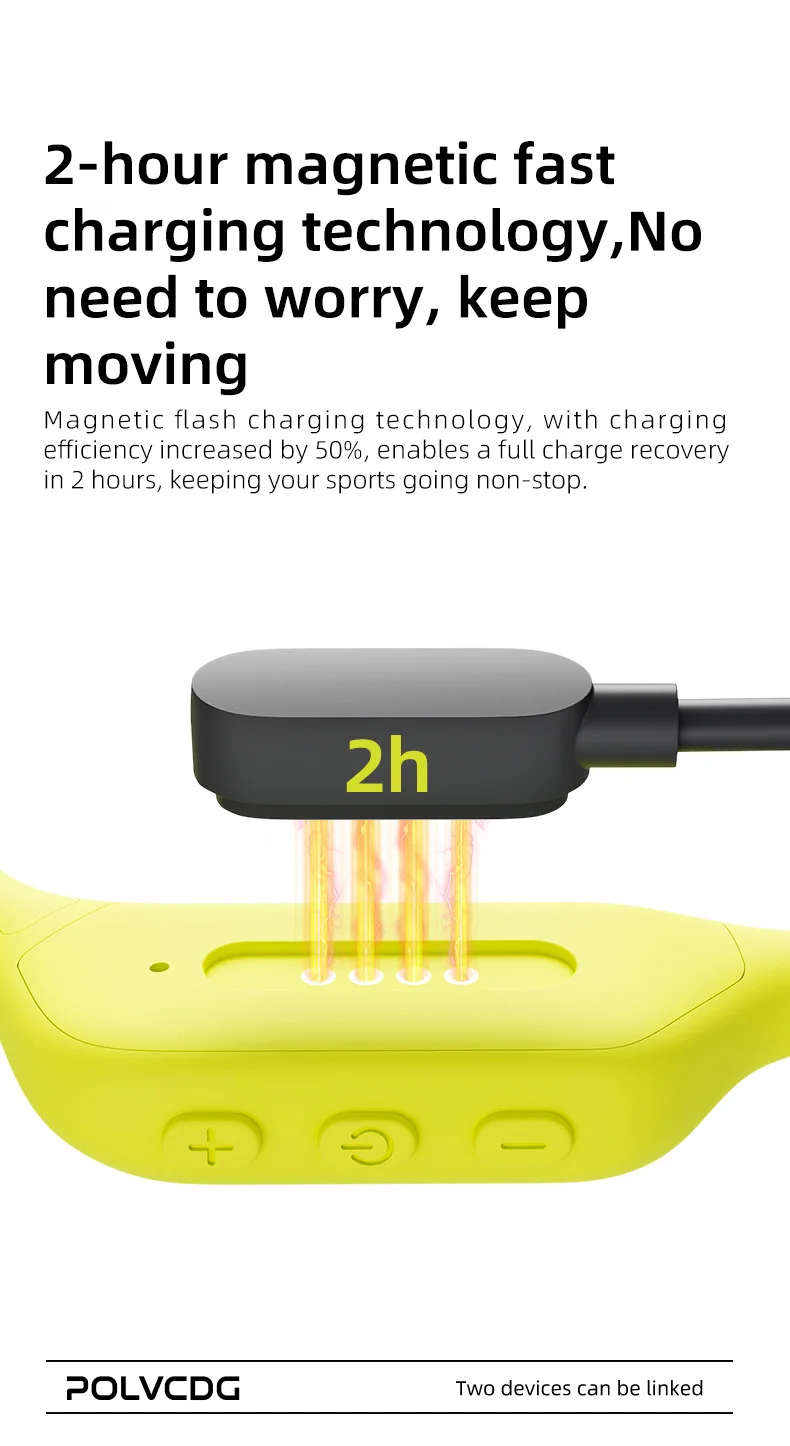POLVCDG X9 Bone Conduction Swimming Earphones 32G IPX8 Waterproof Open Swimming Running Bicycle Earphones Ear Hanging Earphones