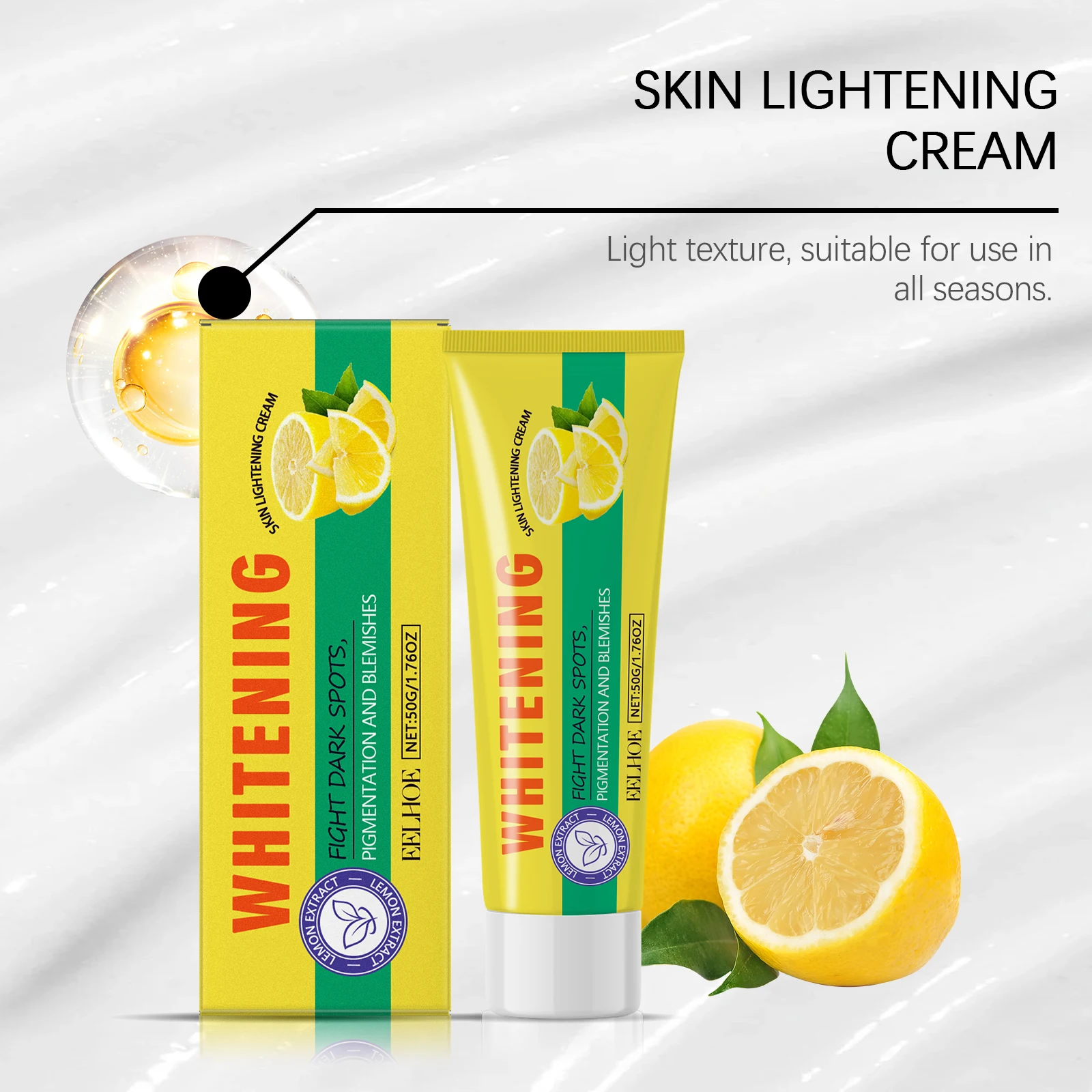 Lemon Brightening Body Lotion Gently Moisturizes Dry Skin Even Skin Tone Whitening Nourishing Lightening Body Cream