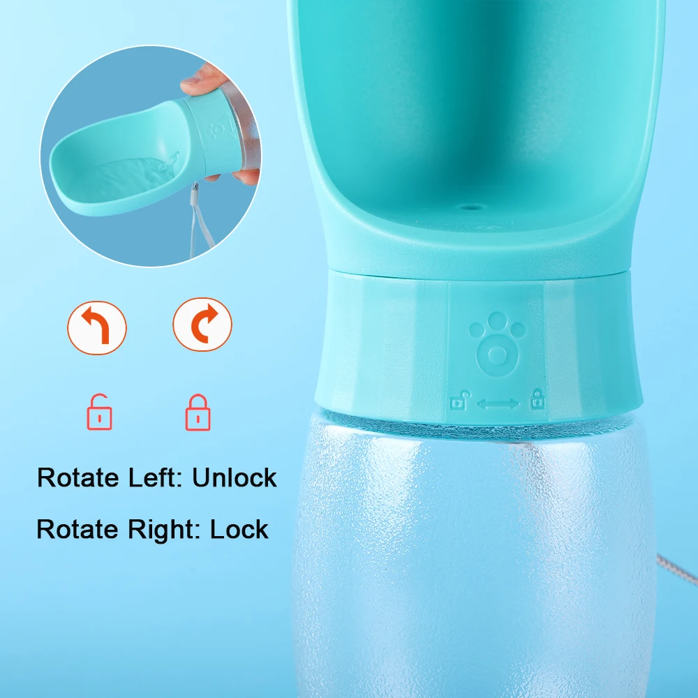 300ml 500ml Big Dog Water Bottle Portable Drinking Bowl For Small Dogs Cat Travel Hiking Puppy Pet Water Dispenser Cup Labrador