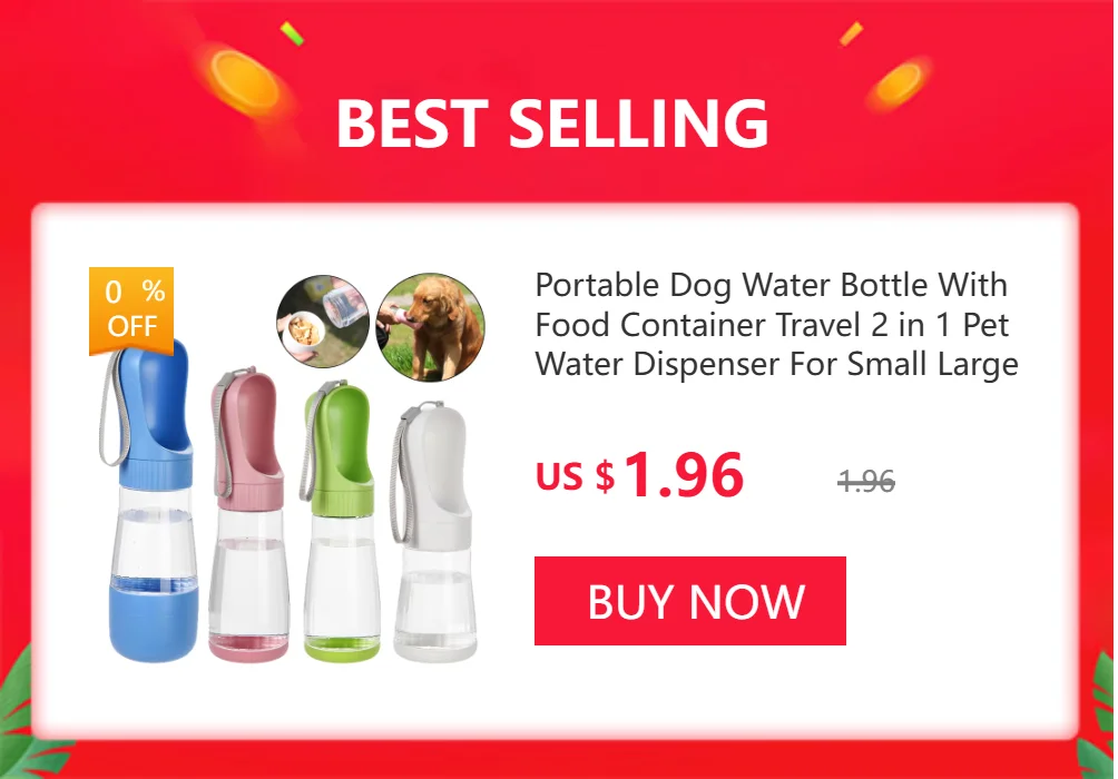 Dog Water Bottle Portable Pet Drinking Bowl For Small Big Dogs Foldable Puppy Cats Water Dispenser Outdoor Chihuahua Pug Product