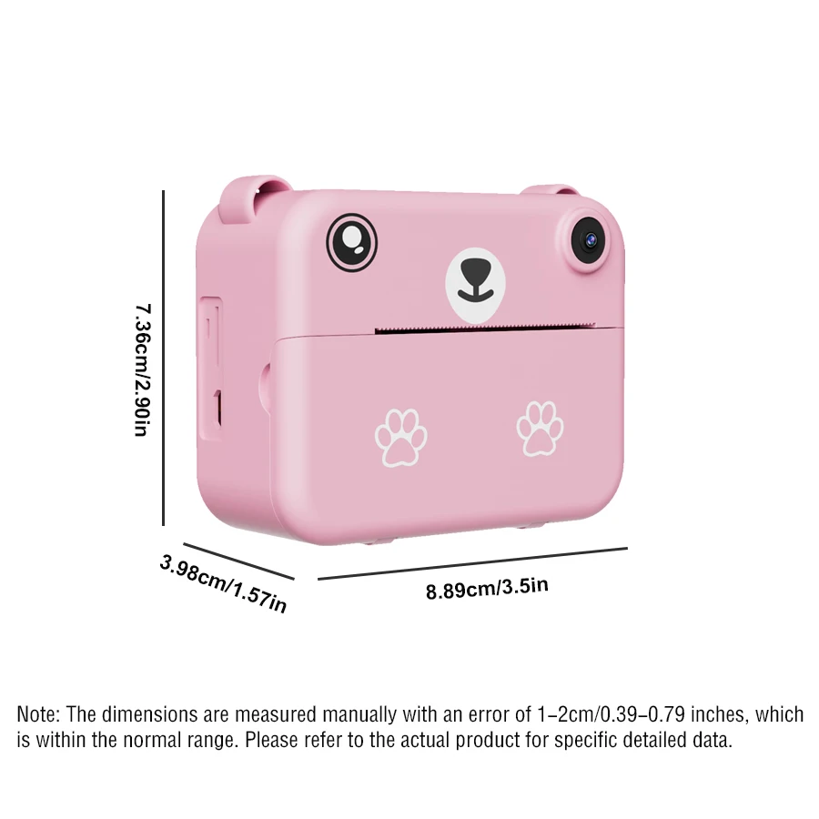 Digital Children Camera Photography Instant Print Photo 1080P HD Video Recorder Mini Thermal Printer Educational Birthday Gifts