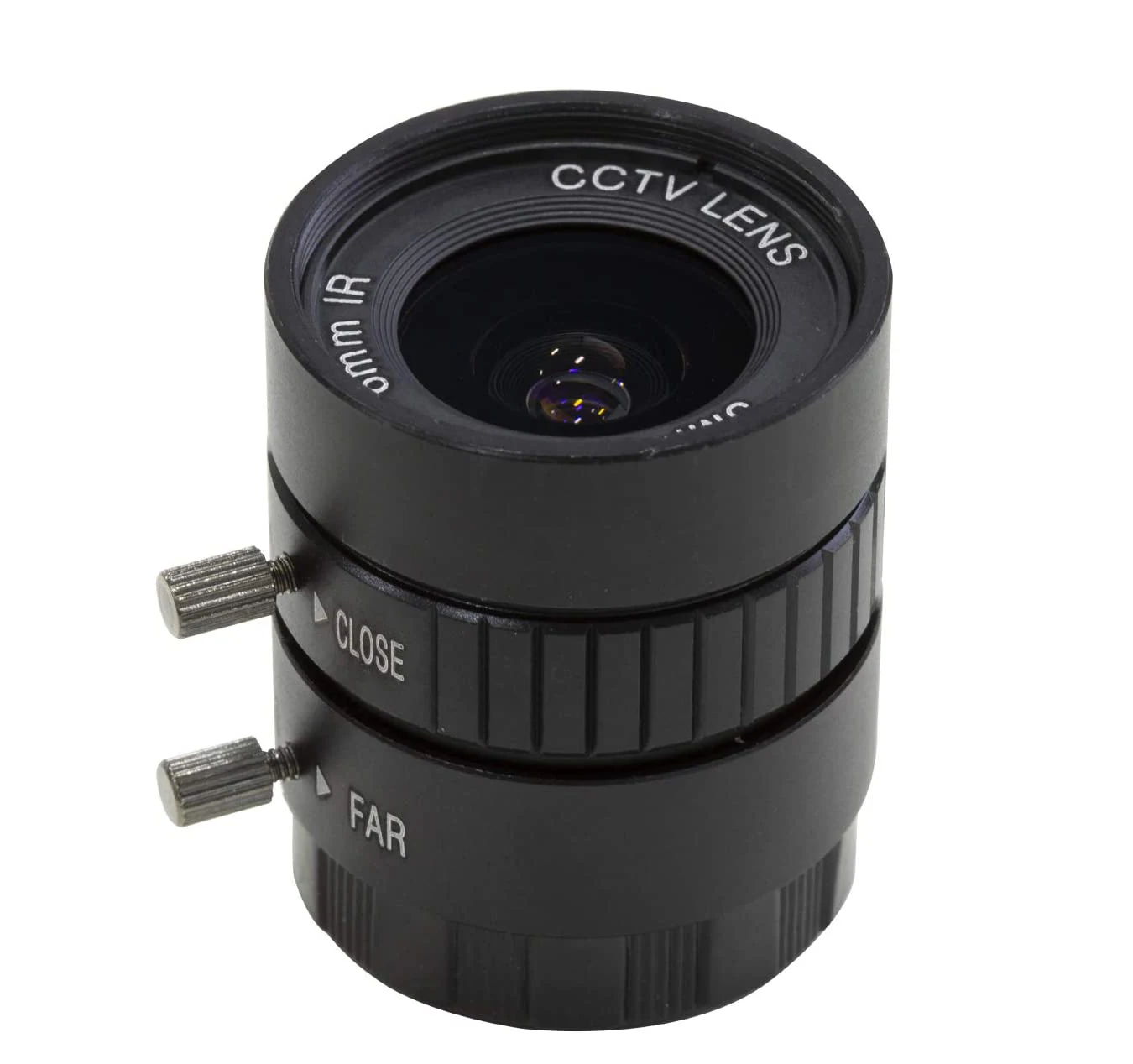 CCTV Lens for Raspberry Pi HQ Camera, Wide Angle CS-Mount Lens, 6mm Focal Length with Manual Focus and Adjustable Aperture