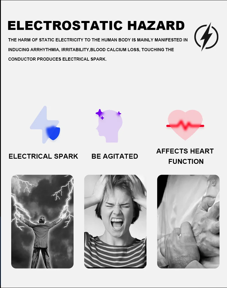 Hot Sales M12-SE Anti-static Silicone Bracelet Men Women Fashion Waterproof Adjustable Winter Human Body Static Eliminator