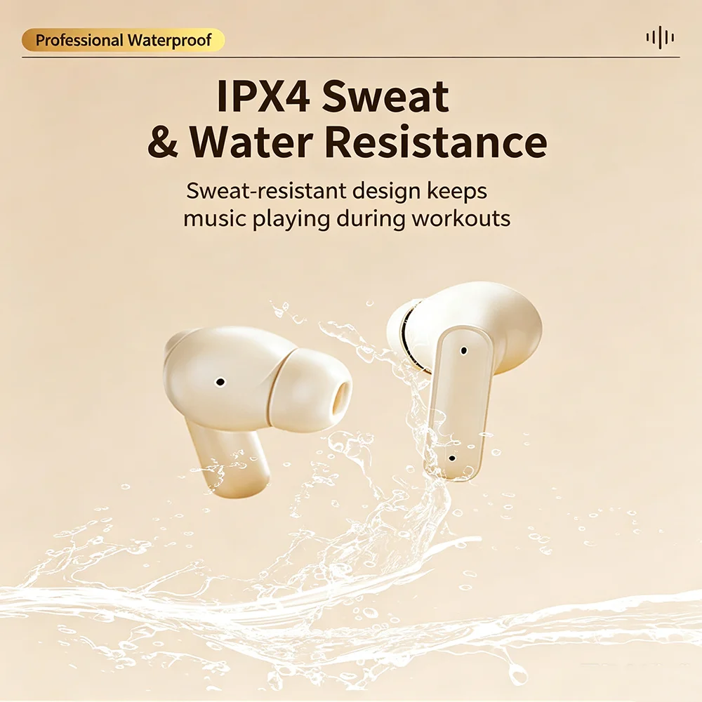 KEBIDUMEI In Ear Bluetooth 6.0 Earphones TWS Wireless Earbuds HiFi Stereo ENC Noise Reduction Headphones Power Display Headsets