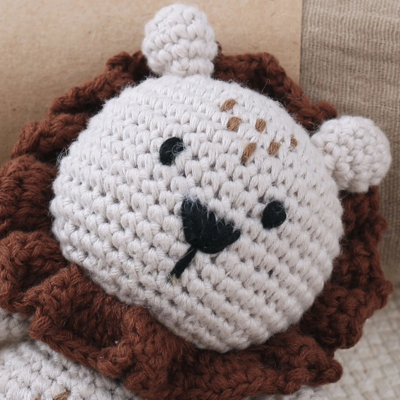 1 Set Baby Stuffed Animal Doll kawaii Panda Plush Toys+Crochet Rattle+Hair Brush+Newborn Swaddle Wrap Baby Birth Shower Gift Box