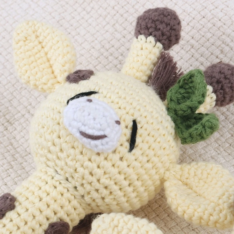 1 Set Baby Stuffed Animal Doll kawaii Panda Plush Toys+Crochet Rattle+Hair Brush+Newborn Swaddle Wrap Baby Birth Shower Gift Box